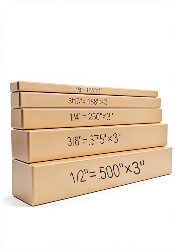 Strovalto Height Gauge Set 1/8 to 1/2 Inch Square Blocks-4