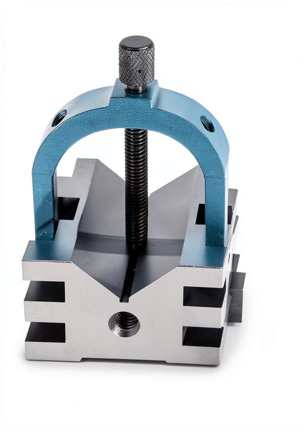 Kimllier V-Block Clamp Set 2‑Inch Hardened Steel Pair with Case-3