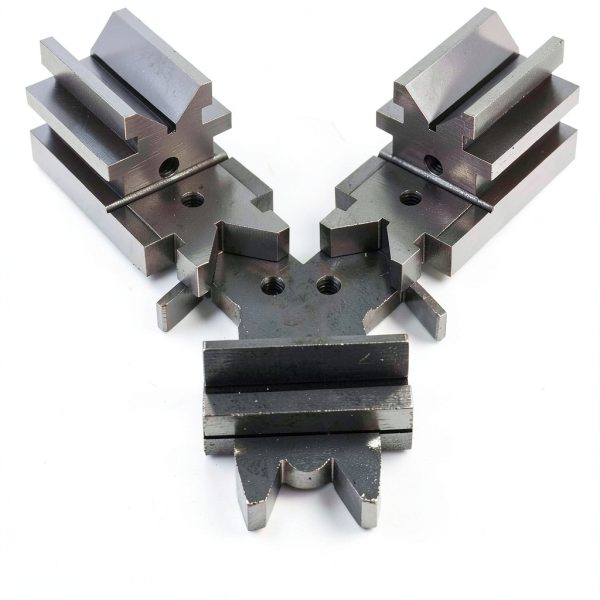 Timunr V Block with Clamp Set 40Cr Steel Gray Alloy Precision-3
