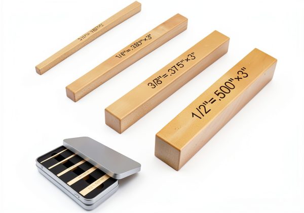 Strovalto Height Gauge Set 1/8 to 1/2 Inch Square Blocks-0