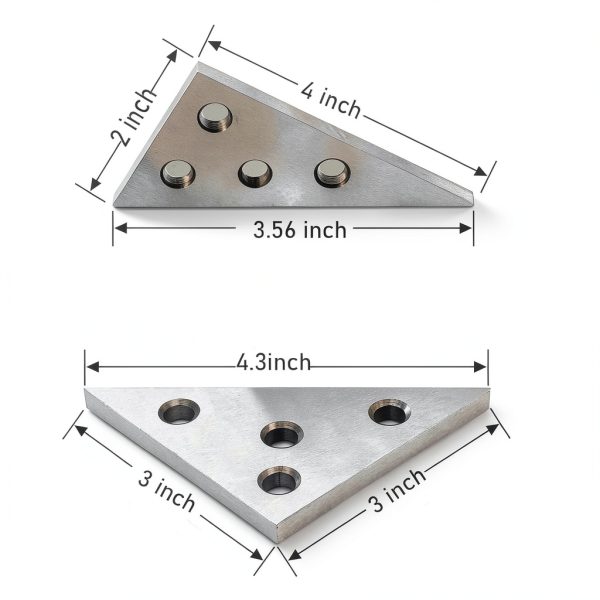 UpAmcarker Angle Block Set 2 Pcs Hardened Steel 0.25" Gauge-1
