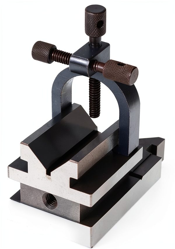Timunr V Block with Clamp Set 40Cr Steel Gray Alloy Precision-1
