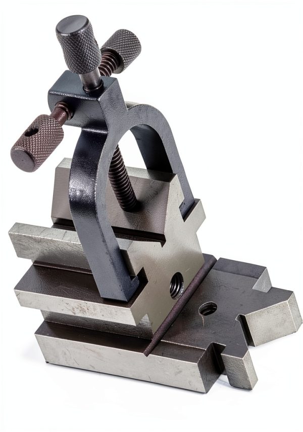 Timunr V Block with Clamp Set 40Cr Steel Gray Alloy Precision-0