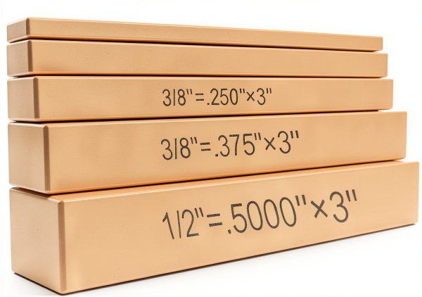 Strovalto Height Gauge Set 1/8 to 1/2 Inch Square Blocks-6