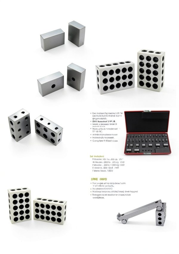HHIP Gage Block Set 123 Size 23 Holes Heat Treated Precision Steel-6