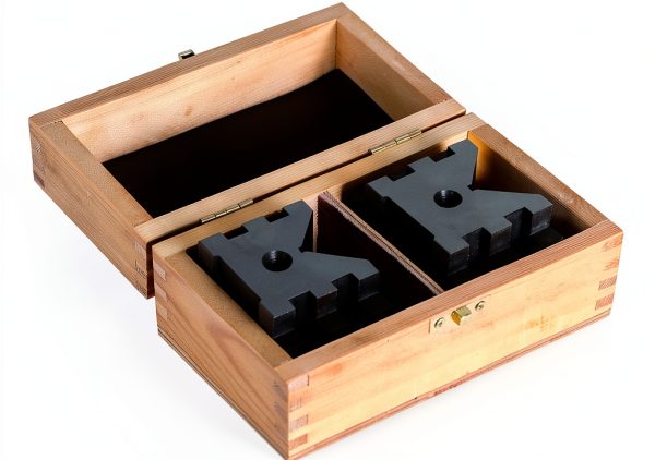 Kimllier V-Block Clamp Set 2‑Inch Hardened Steel Pair with Case-4