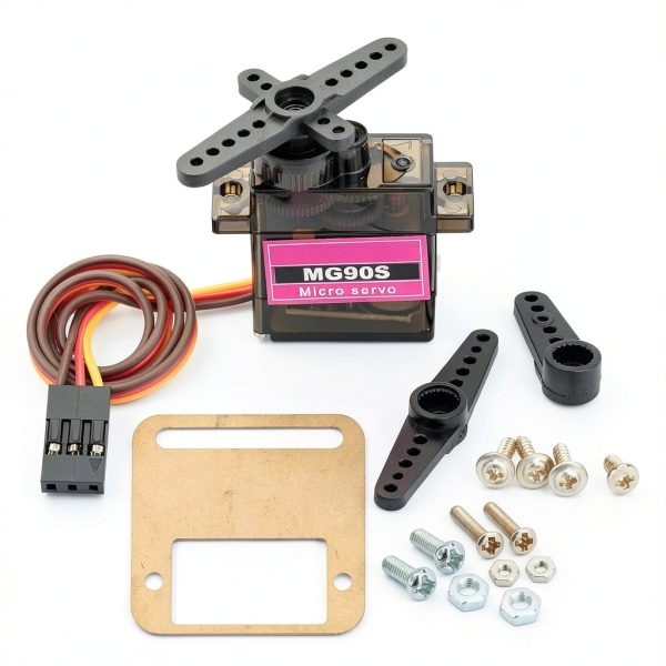 MG90S 9G Micro Servo Motor 4pcs Metal Gear Set MTDELE 23x12x28.5mm-5