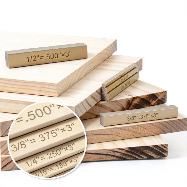 Strovalto Height Gauge Set 1/8 to 1/2 Inch Square Blocks-7