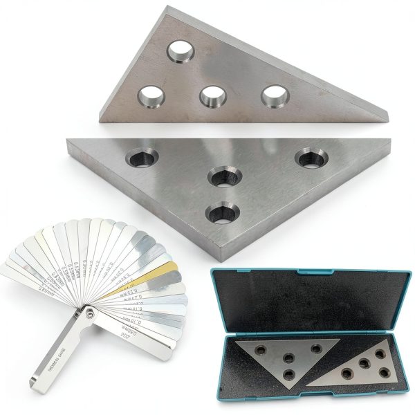 UpAmcarker Angle Block Set 2 Pcs Hardened Steel 0.25" Gauge-0